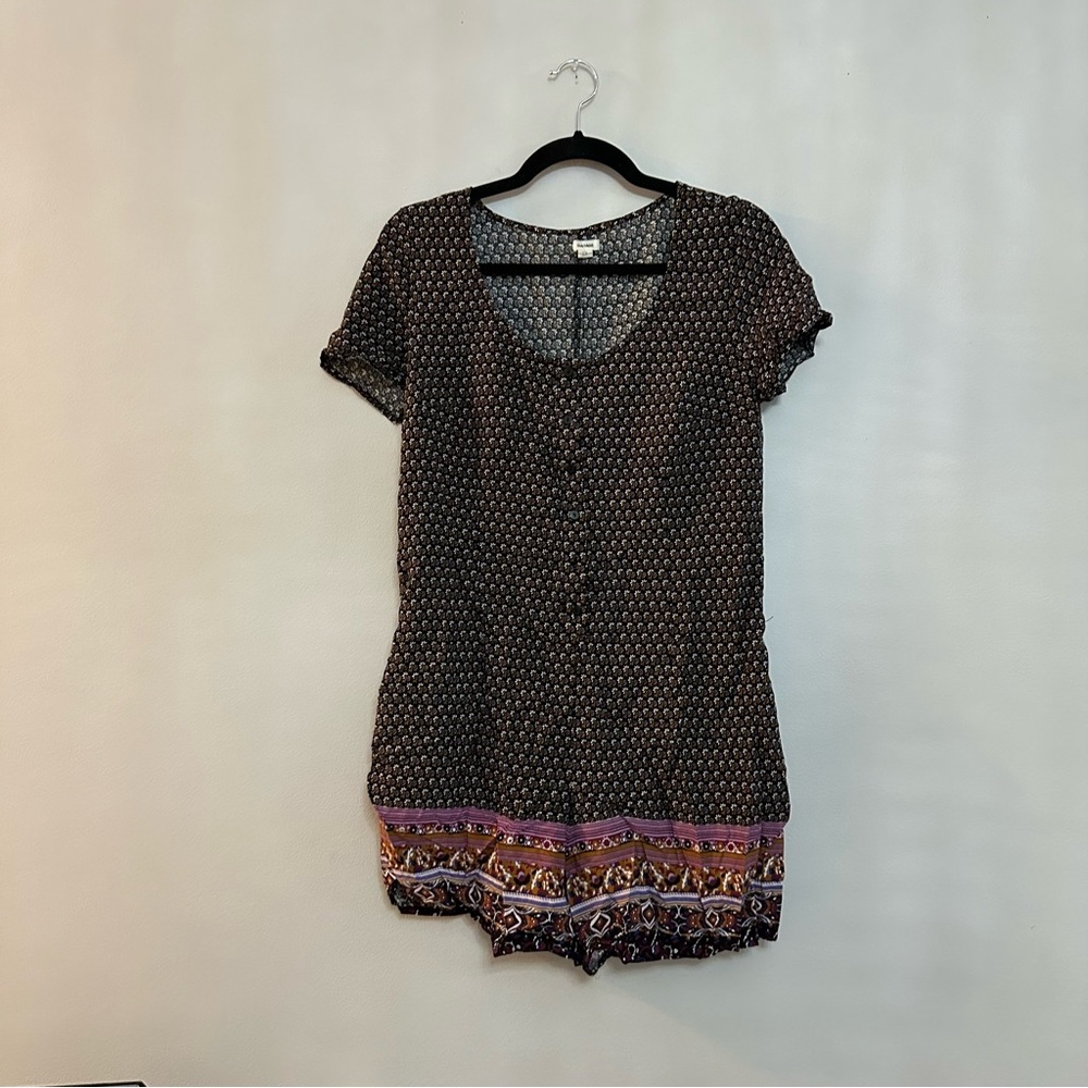 GARAGE patterned romper